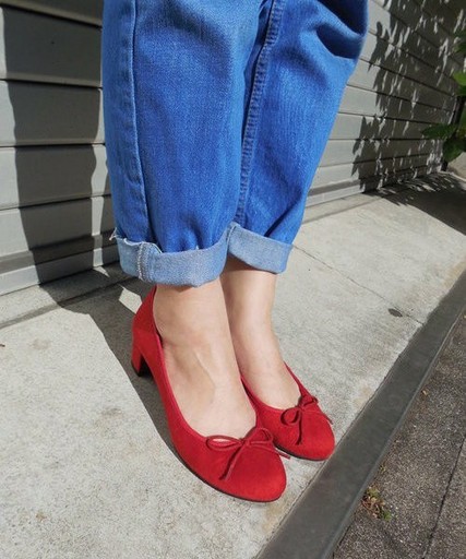 【低反発スポンジ入り】バレエパンプス