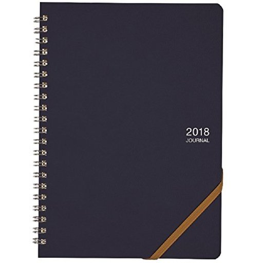 学研ステイフル 手帳 ノートブックダイアリー 2018年 10月始まり マンスリー A5 ネイビー CM12057