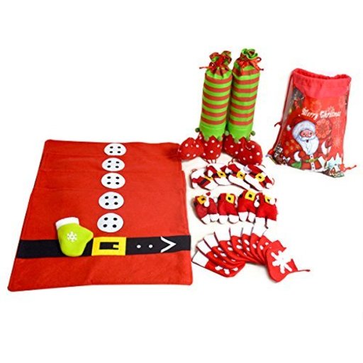 Goshang クリスマス テーブルマット ランチョン マット　フォークバッグ テーブルウェアホルダー　ギフトバッグ　クリスマステーブル装飾 25セット