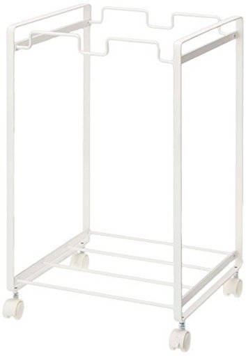 山崎実業 ゴミ箱 分別ダストワゴン タワー 2分別 ホワイト 2274