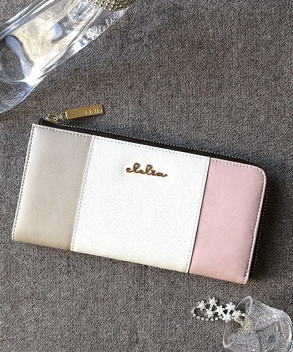 長財布 レディース L字ファスナーウォレット トリコロールカラー