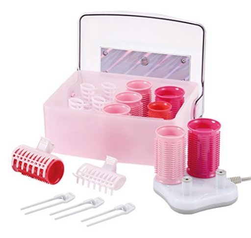 コイズミ ヘアカーラー 8本入り 海外対応 ピンク KHC-V800/P