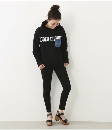 R+ 美 ライン スキニー パンツ