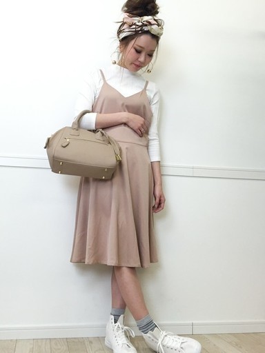 【2点SET】インナー&キャミフレアワンピセット