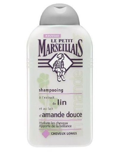 LE Petit Marseillais Hair Shampoo with Lin & Sweet Almond 300ml (10.1fl.oz) Made in France by Le Petit Marseillais