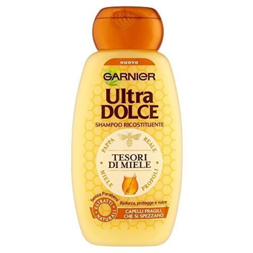 Garnier: Ultra Dolce (Super Sweet) Restorative Shampoo with Honey Propolis and Royal Jelly - 8.45 Fluid Ounce (250ml) Bottle [ Italian Import ] [並行輸入品]