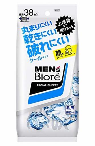 メンズビオレ 洗顔シート クール <卓上タイプ> 38枚入
