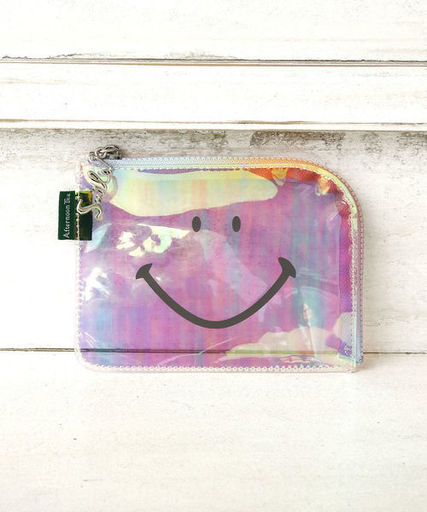 スマイルミニフラットクリアポーチ