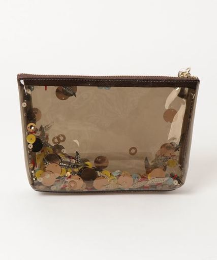 クリアスパングルポーチ