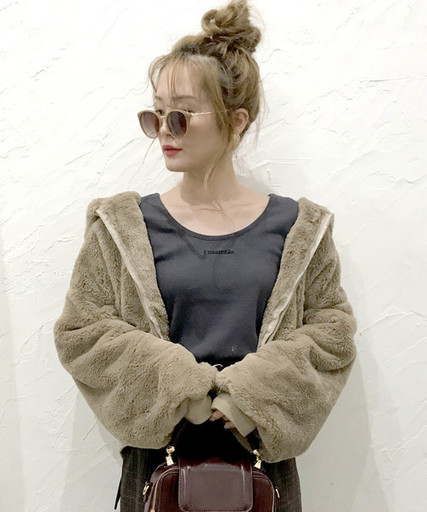 《限定item!!》エコファーフードブルゾン