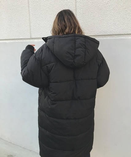 フードロングダウンコート/19AW