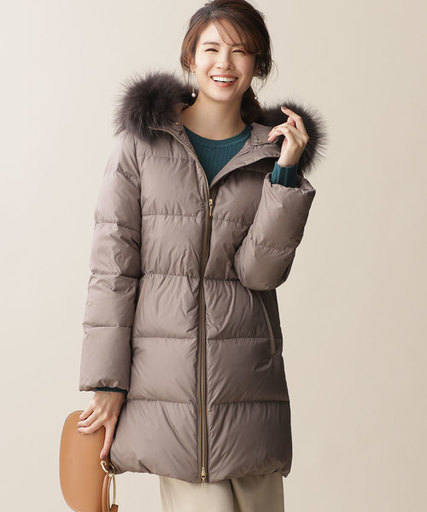 西川ダウン/フードロングダウン