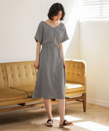 ギンガムチェックのワンピースを春夏秋冬取り入れてコーデを更新 Arine アリネ