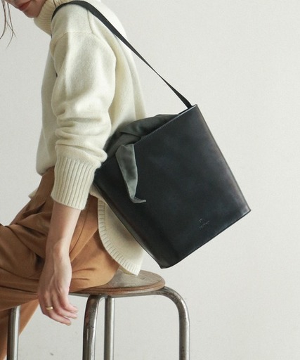 筒型レザー ２WAYトート