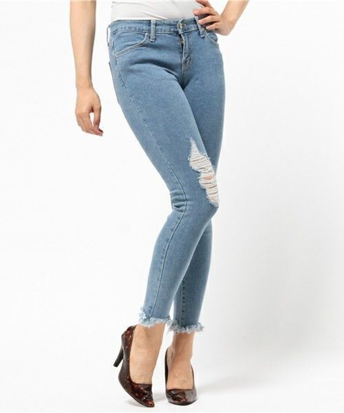 レディース必見 ダメージスキニーで韓国オルチャン風コーデ Arine アリネ