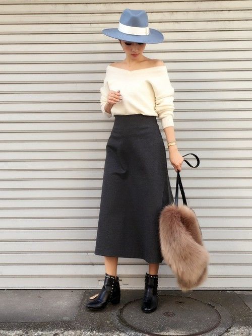 秋冬だって肌見せしたい オフショルダー トレンドコーデ大特集 Arine アリネ