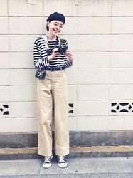 秋も冬も着ちゃいたい♡かわいすぎるボーダーコーデ