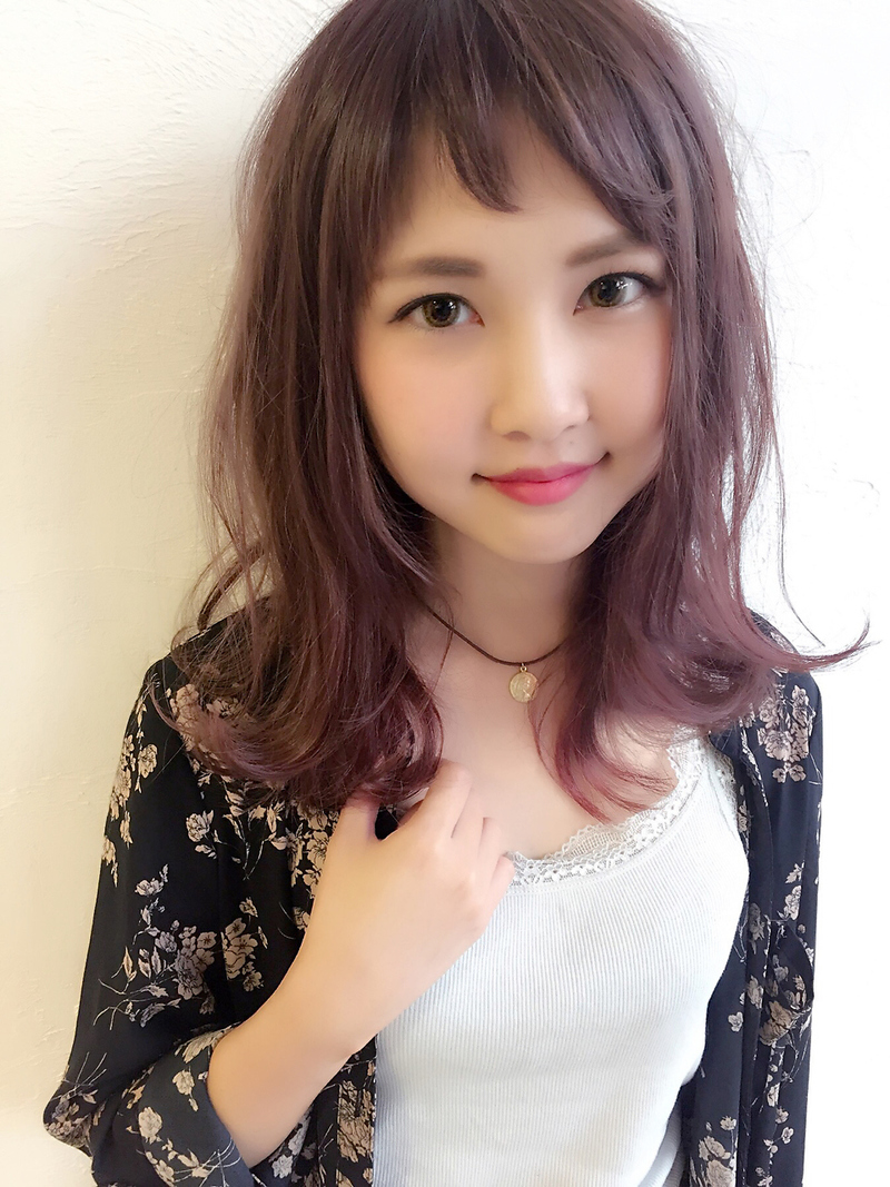 色落ちまで楽しめる ブリーチなしパープルブラウンのヘアカタログ Arine アリネ 色落ちまで楽しめる ブリーチなしパープルブラウンのヘアカタログ Arine アリネ