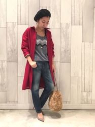 落ち着いた雰囲気を目指す女子必見【ワインレッド】のコート特集♡