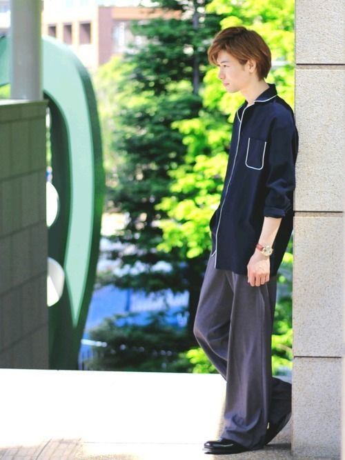 遊びゴコロ パジャマシャツコーデのレディース メンズ別着こなし術 Arine アリネ