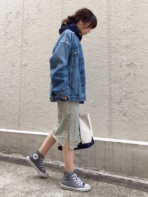 春先におすすめ Gジャン パーカーのコーデが超かわいい Arine アリネ