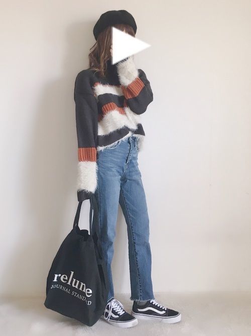 バリエーション豊富 ボーダーニットで好印象コーディネートまとめ Arine アリネ