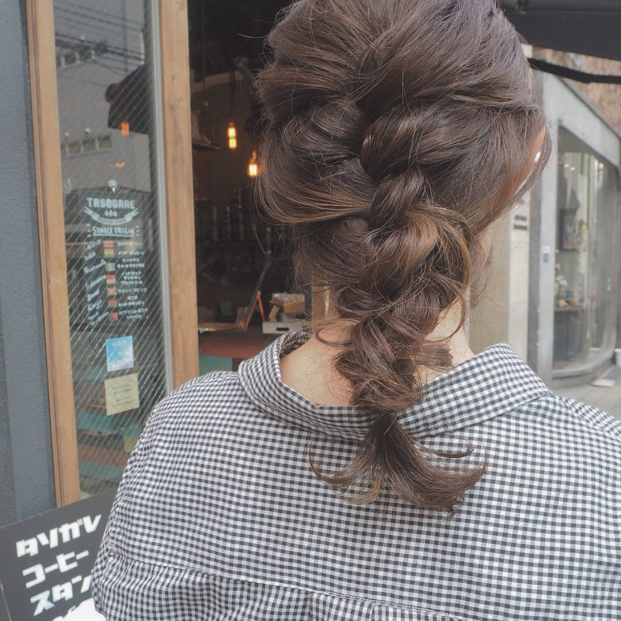 ロイヤリティフリー髪型 三つ編み サイド 無料のヘアスタイル画像