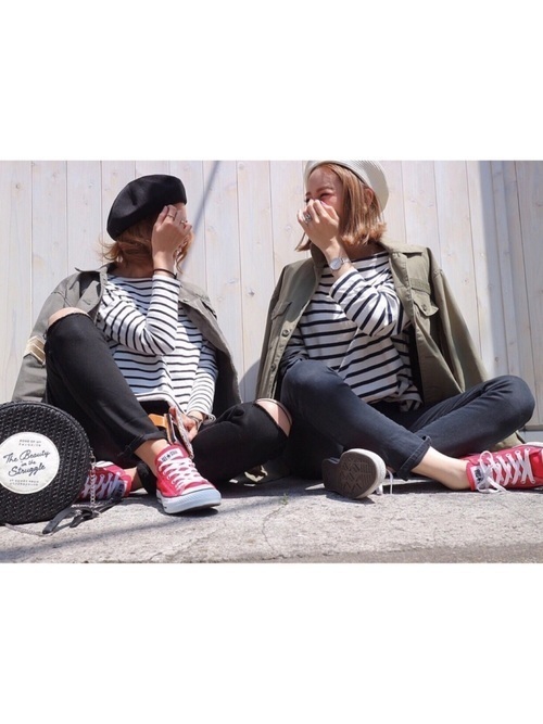 年夏 コンバースは 赤 がポイント レディースコーデ集 Arine アリネ