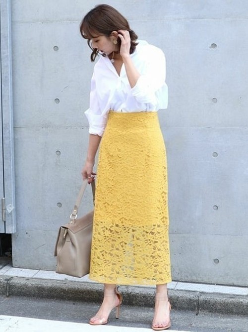 女子力up 白レーススカートで作る 大人かわいいコーデ特集 Arine アリネ