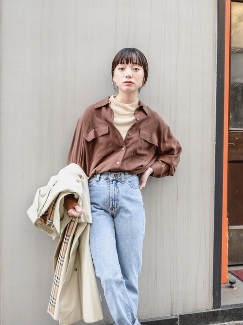 レディース メンズ 古着で作る バーバリートレンチ着こなし集 Arine アリネ