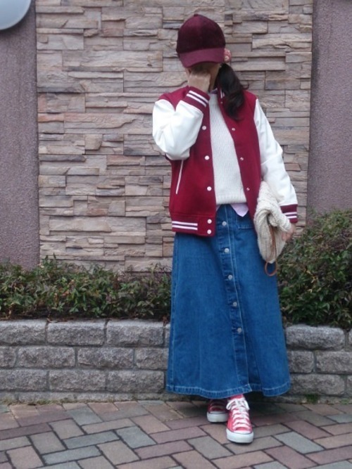 デニムロングスカート秋冬コーデ16選 おすすめアイテムも大特集 Arine アリネ