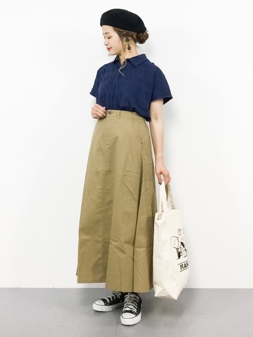 乗算 数 照らす ネイビー シャツ スカート Kohyo Home Jp