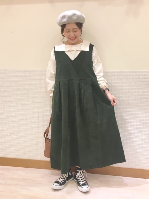 シーン別 グリーンコーデ19選 流行りのロングワンピースも Arine アリネ