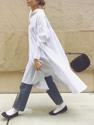 春服をおしゃれにシフトチェンジ♡シャツワンピのコーデをご紹介