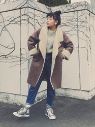 彼の視線をゲット！【ムートンコート】で秋冬のイイ女コーデに♡