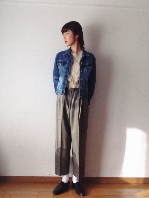 ユニクロデニムジャケットで着回しおしゃれ上級者 春秋コーデ31選 Arine アリネ