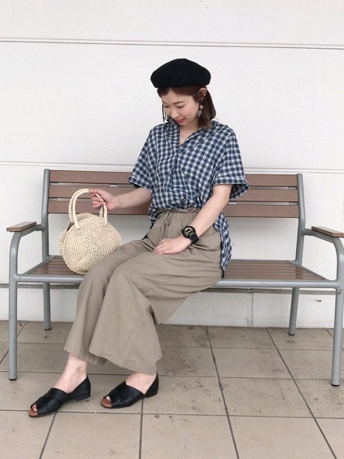 コーデ29選 ワンピースも 青チェックシャツでこなれ感をup Arine アリネ