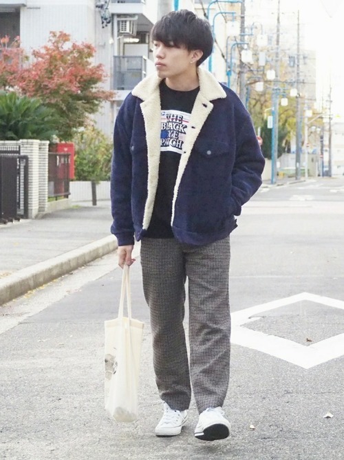 カラー別 メンズが着る ボアブルゾン のおすすめコーデ21選 Arine アリネ