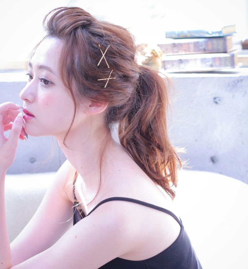 伸ばしかけ前髪はポニーテールで旬顔に 簡単こなれヘアアレンジ特集 Arine アリネ