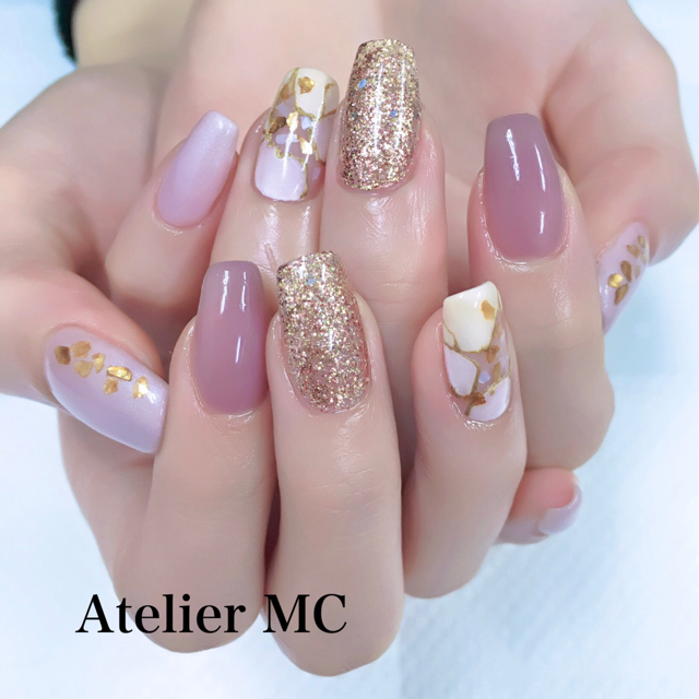 Atelier Mc さんの春ネイル 冬ネイル 成人式ネイルに関するスナップフォト Id Arine アリネ