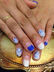 LiNA BeautyGardenさんのジェルネイル・ブルーネイルに関するスナップフォト(ID:218647)