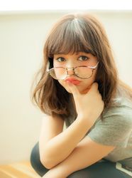  #ミディアムヘア #オレンジヘア #カジュアル #ストリート