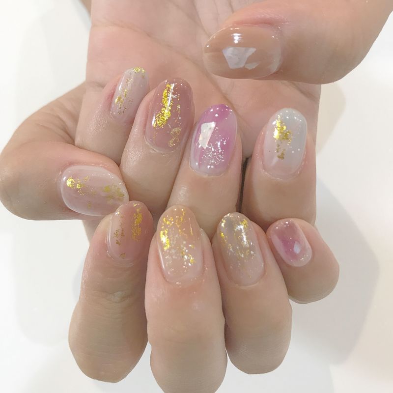 パークバイメリーネイルアンドアイラッシュ Park By Merry Nail Eyelash さんのジェルネイル クリアネイルに関するスナップフォト Id Arine アリネ