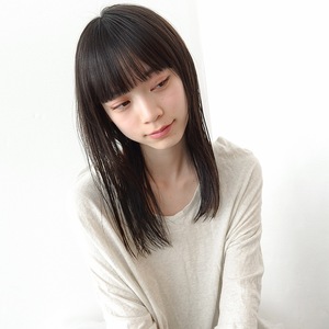 萩原翔志也/ストレート指名No.1✨[髪質改善]さんの前髪・セミロング・ナチュラルに関するスナップフォト(ID:357681)