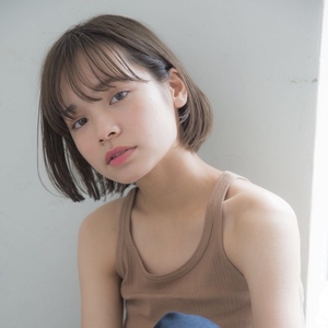 asato0909さんのボブ・ベージュカラー・切りっぱなしボブに関するスナップフォト(ID:376869)