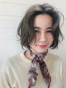 yuinagasawaさんのショートボブ・センターパート・ハーフアップに関するスナップフォト(ID:474208)