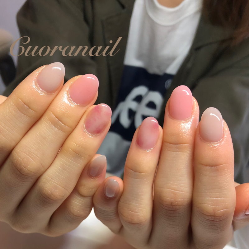 Cuoranail Yumiさんのネイルデザイン ワンカラーネイル マーブルネイルに関するスナップフォト Id Arine アリネ