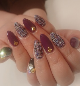 Nailsalon Rosemindさんのジェルネイル・冬ネイル・ツイードネイルに関するスナップフォト(ID:689966)
