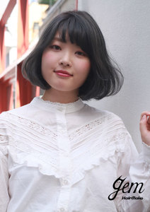 gem元町トアウエストさんのボブ・アッシュ・ハイライトに関するスナップフォト(ID:853375)