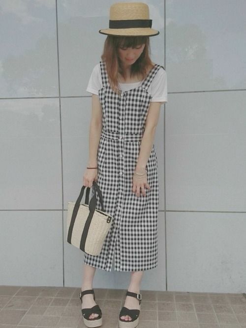 ギンガムチェックのワンピースを春夏秋冬取り入れてコーデを更新 Arine アリネ